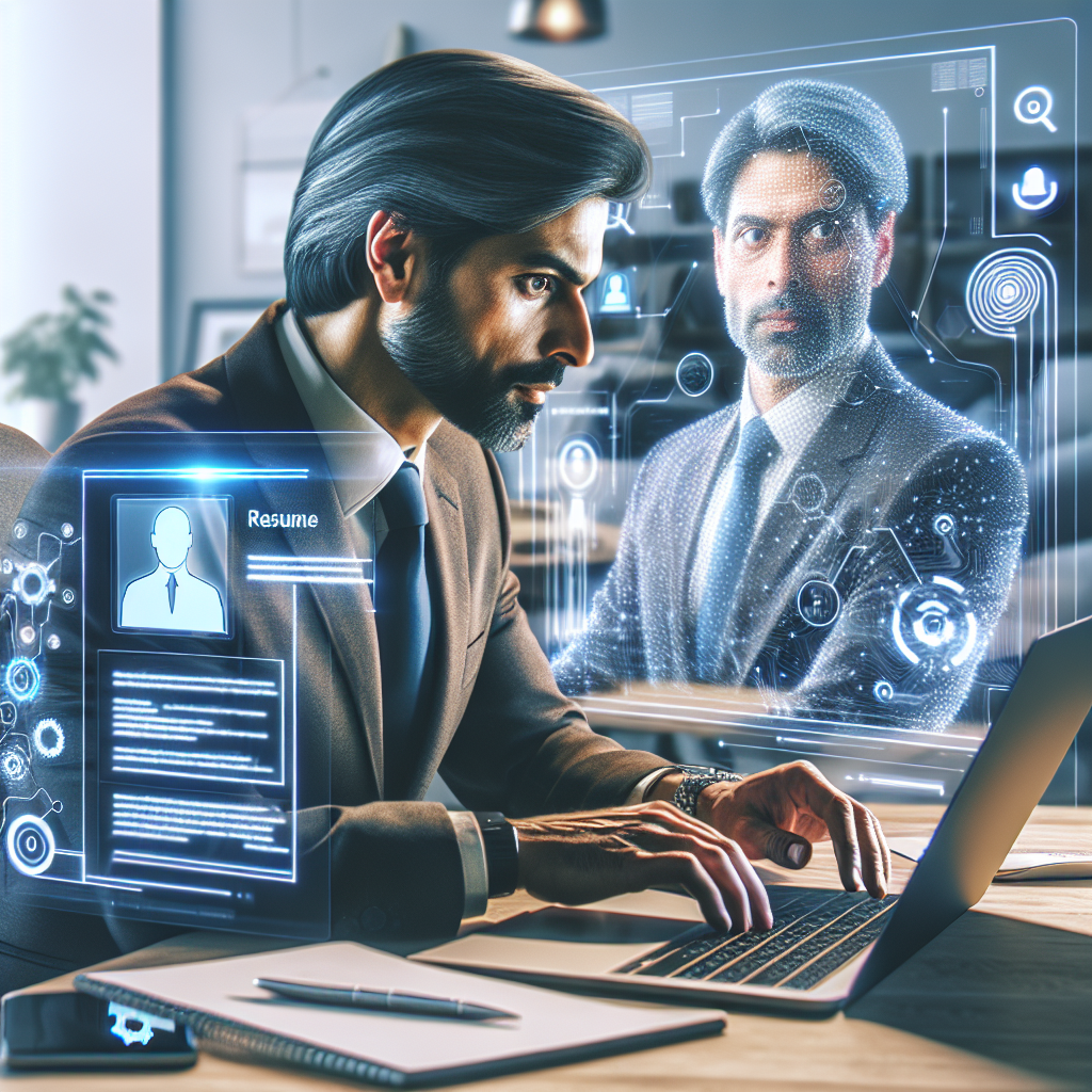 person using ChatGPT to create a professional resume